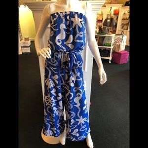 Lilly Pulitzer Nautical Silk Jumpsuit